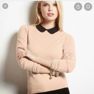 Ann Taylor Peter Pan Collar Crotchet Sweater M